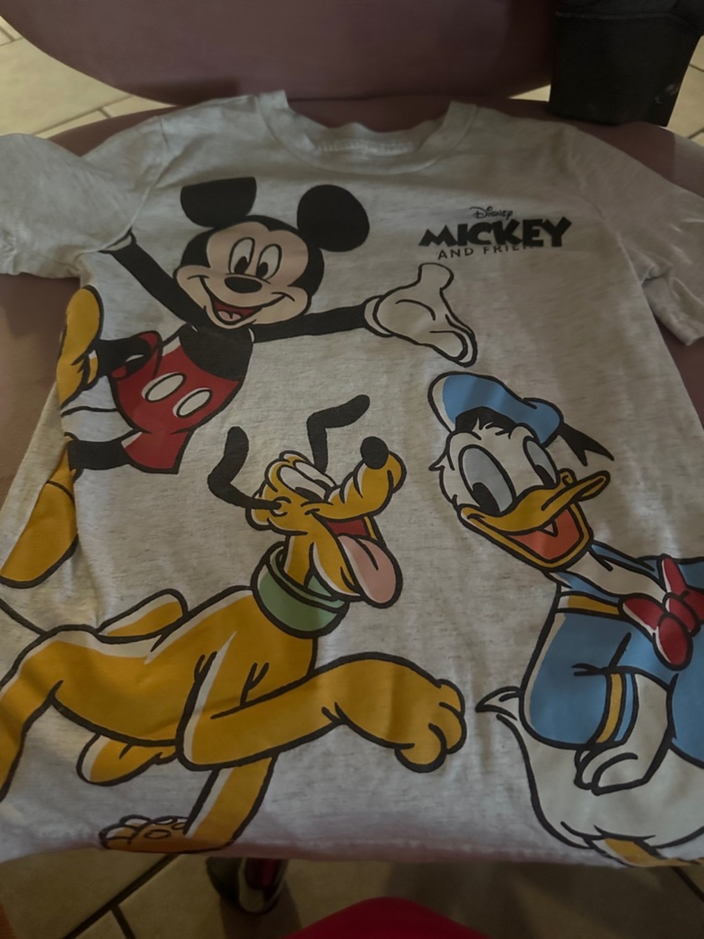 Disney Gray Kids Mickey, Donald & Pluto Graphic Tee